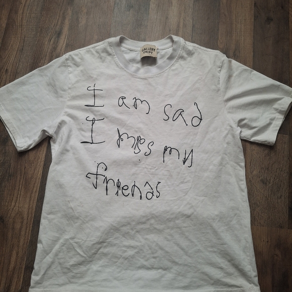 Gallery Dept I am SAD I miss My friends tee